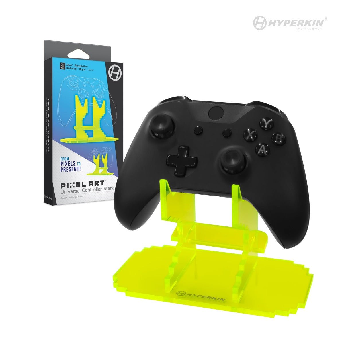 Hyperkin Pixel Art Universal Controller Stand - Yellow - RetroguySA