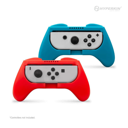 Hyperkin Pro Handle Attachment Set 2 Pack for Switch Joy - Con - Blue/Red - RetroguySA