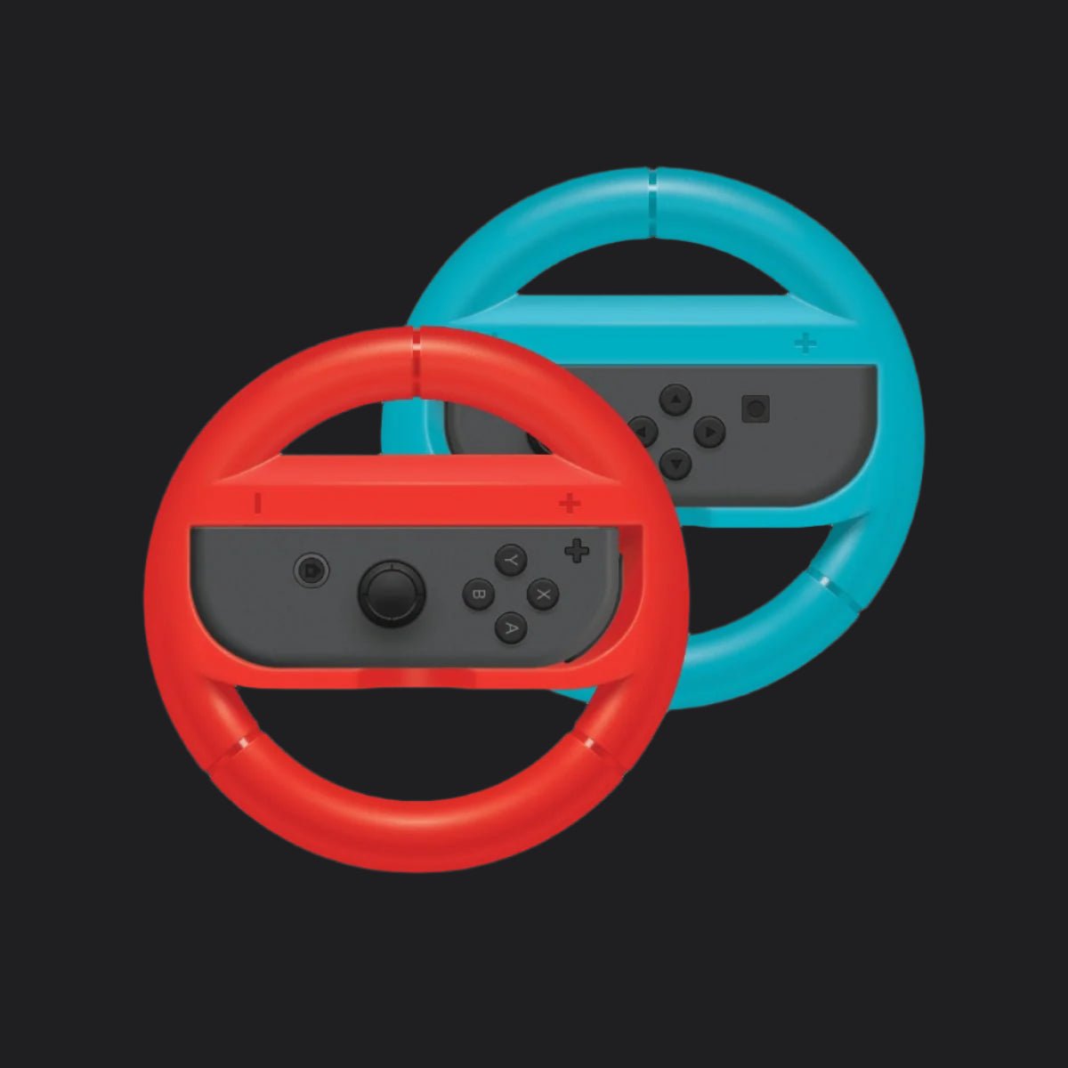 Hyperkin Racing Wheel Set 2 Pack For Joy - Con - Blue/Red - RetroguySA