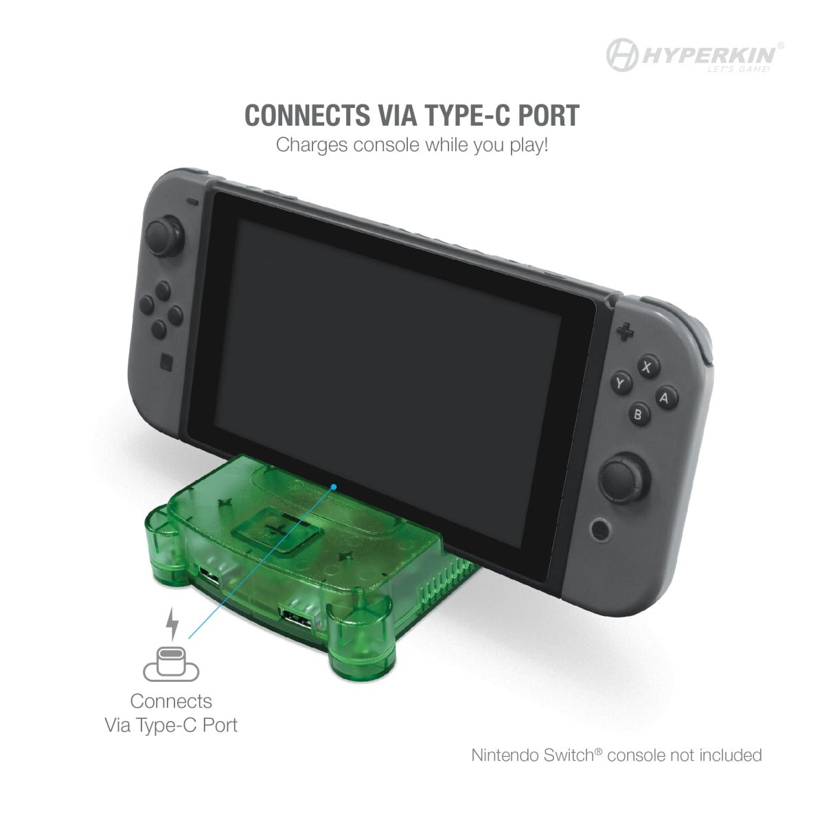 Hyperkin RetroN S64 Console Dock For Nintendo Switch - Lime Green - RetroguySA