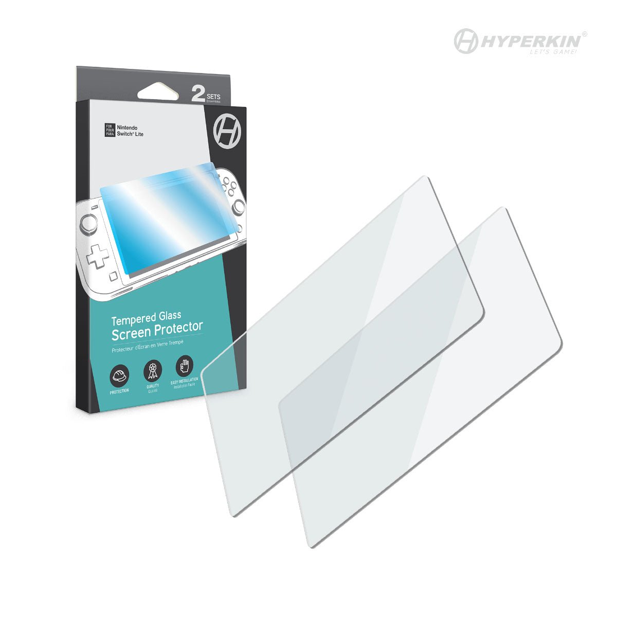 Hyperkin Tempered Glass Screen Protector 2 Sets For Nintendo Switch Lite - RetroguySA