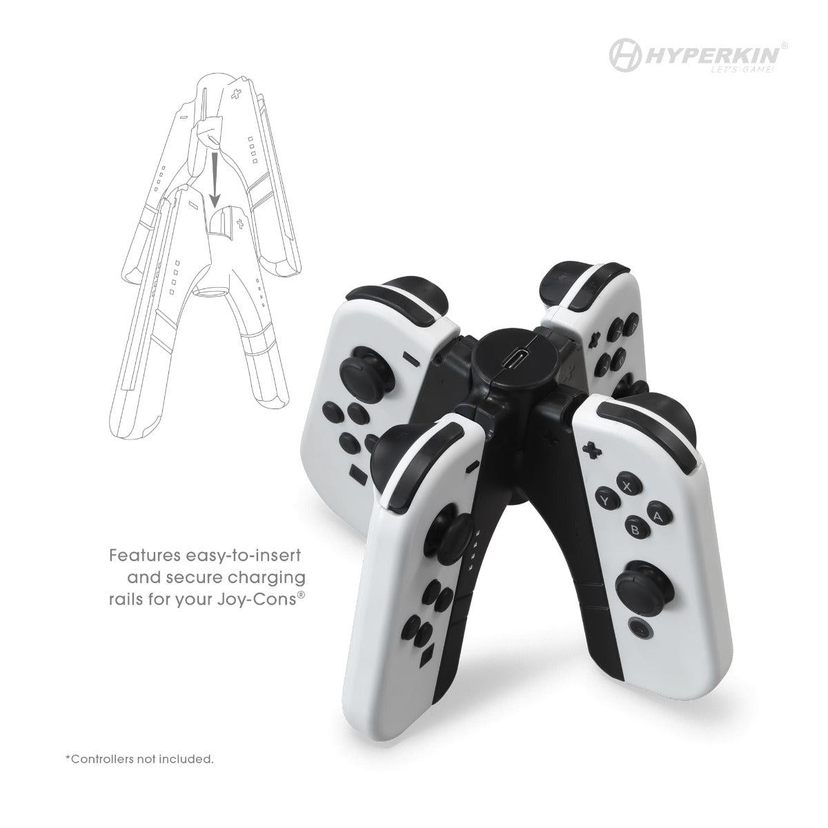 Hyperkin UltraBeam Projecting Charging Handles for Joy - Con - RetroguySA