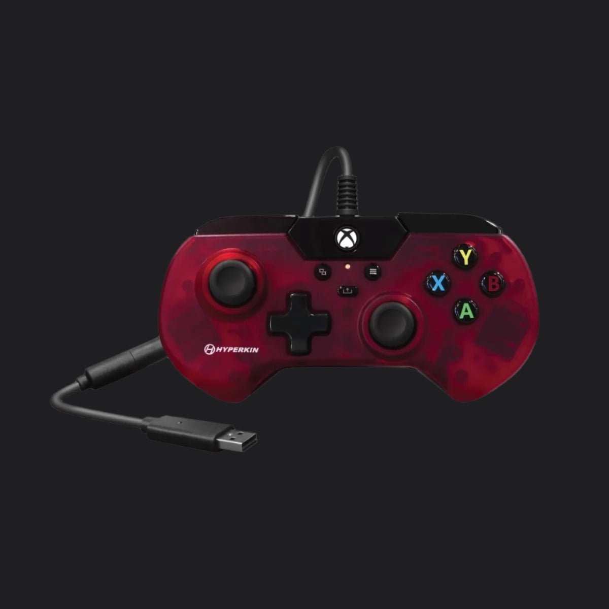 Hyperkin X91 Retro Wired Xbox Controller - Ruby Red - RetroguySA
