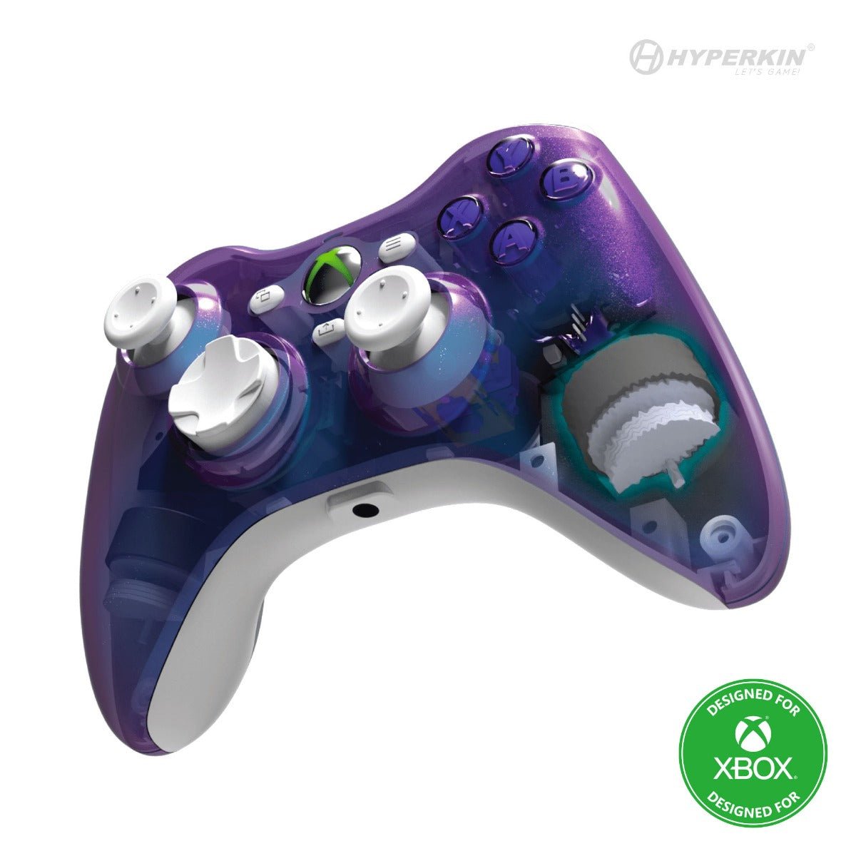 Hyperkin Xenon Wired Xbox Controller - Twilight Galaxy - RetroguySA