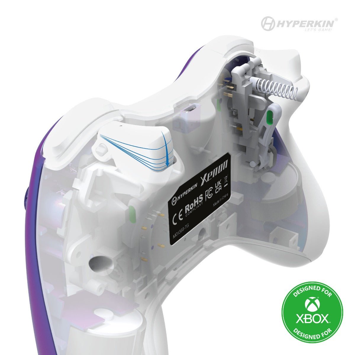 Hyperkin Xenon Wired Xbox Controller - Twilight Galaxy - RetroguySA