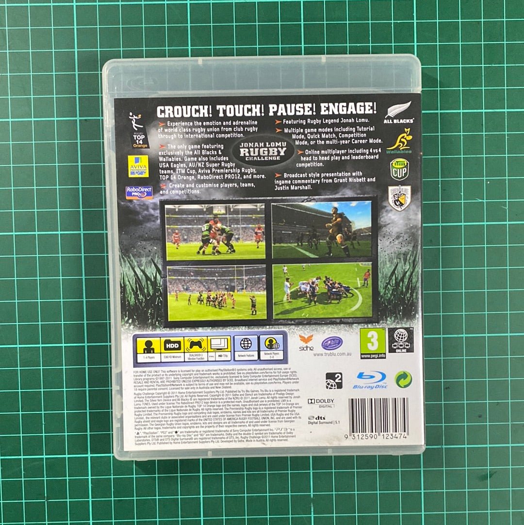 Jonah Lomu Rugby Challenge | PS3 | PlayStation 3 | Used Game - RetroguySA