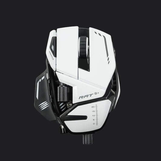 Mad Catz R.A.T. 8+ Wired Fully Adjustable Gaming Mouse - White - RetroguySA