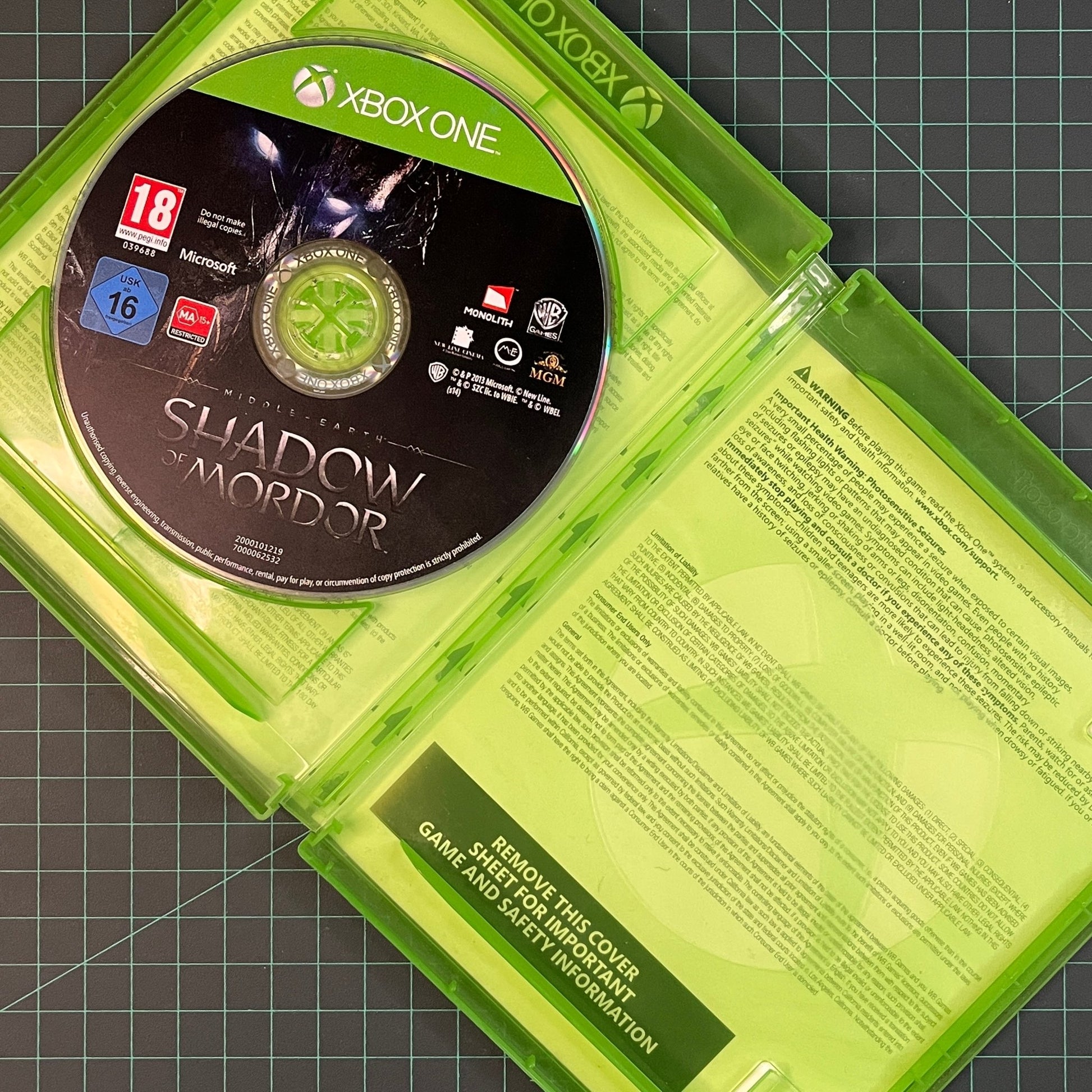 Middle Earth: Shadow of Mordor | XBOX ONE | Used Game | No Manual - RetroguySA