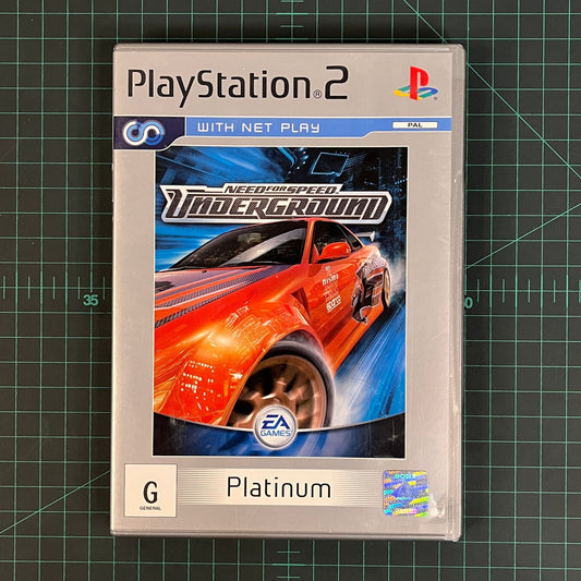 Need for Speed: Underground | Platinum | PS2 | Playstation 2 | Used Game - RetroguySA
