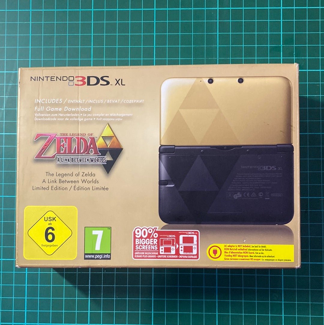 Nintendo 3DS XL Zelda Link Between Worlds Limited Edition | 3DS XL | Gold and Black | Used Handheld Console - RetroguySA
