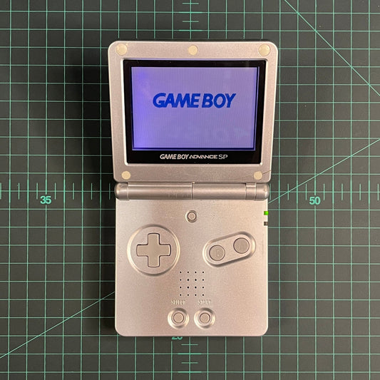 Nintendo Game Boy Advance SP | Platinum (Silver) | AGS - 001 | GameBoy Advance SP | Used Handheld Console - RetroguySA
