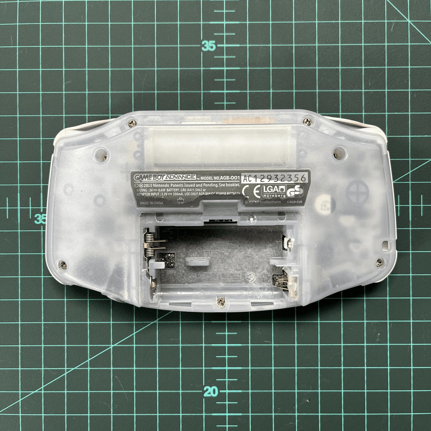 Nintendo Game Boy Advance | White Transparent | AGB - 001 | GameBoy Advance | Used Handheld Console (Copy) - RetroguySA
