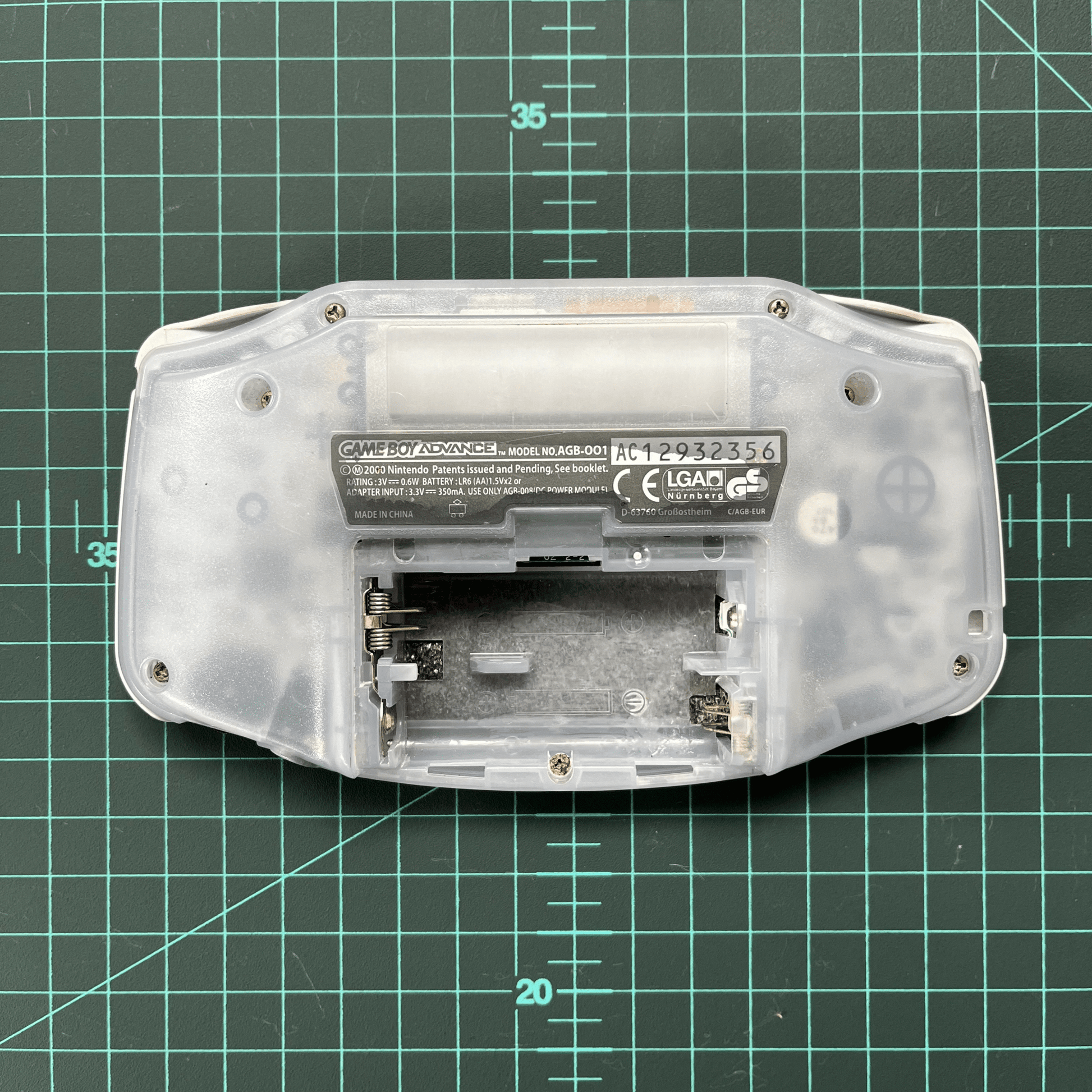 Nintendo Game Boy Advance | White Transparent | AGB - 001 | GameBoy Advance | Used Handheld Console (Copy) - RetroguySA