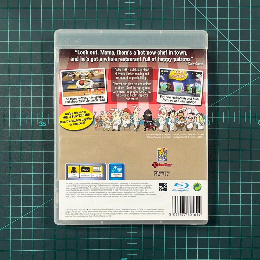 Order Up!! | PS3 | PlayStation | PS3 | Used Game - RetroguySA