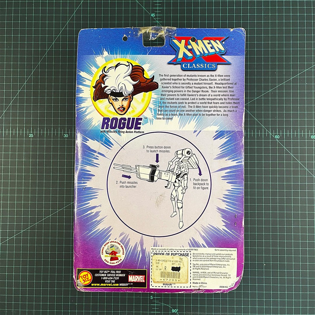 Rogue | X - Men: Classics | Including VHS | 2000 | Toy Biz | Figurine | Collectible | Toy | CIB - RetroguySA
