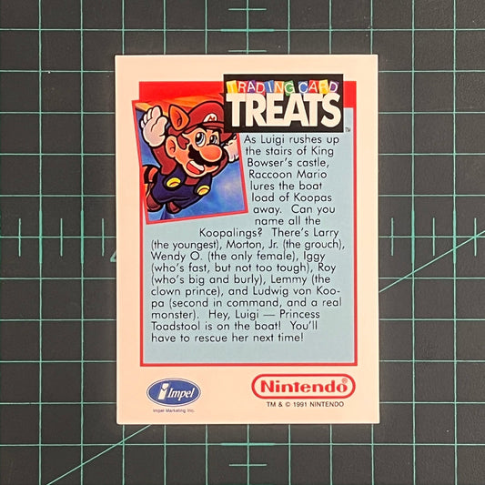 Super Mario Bros V1 | Impel Trading Card Treats | 1991 | Nintendo | Trading Card - RetroguySA