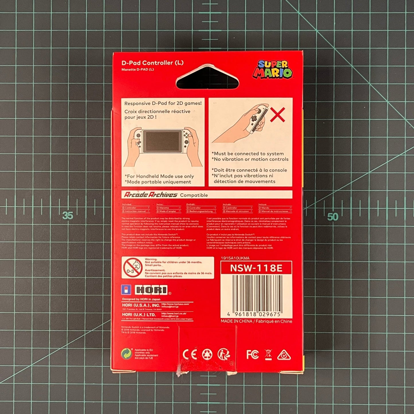 Super Mario D - Pad Controller (L) for Nintendo Switch (HORI) | Nintendo Switch | New Accessories - RetroguySA