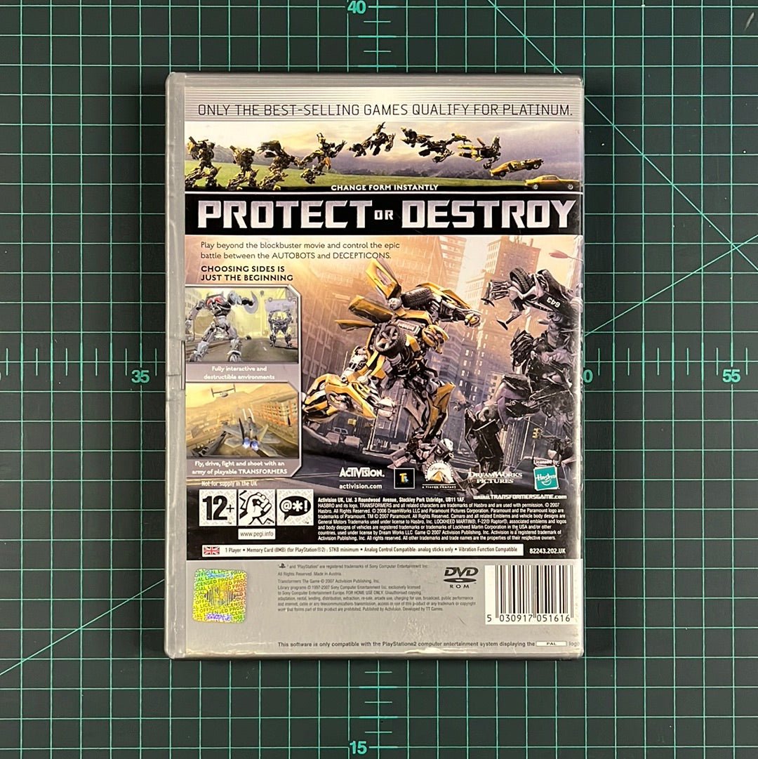 Transformers: The Game | Playstation 2 | Platinum | PS2 | Used Game - RetroguySA