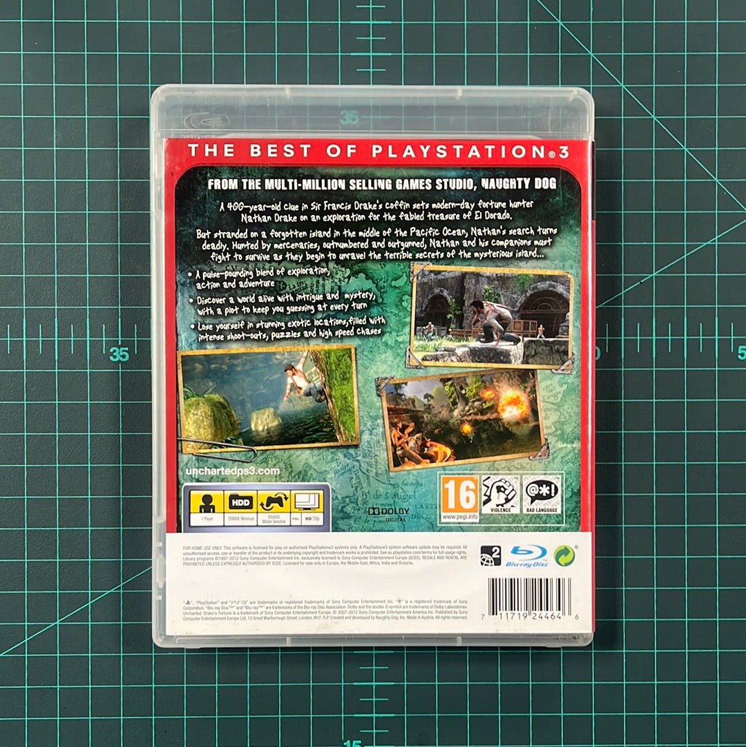 Uncharted: Drake's Fortune | PS3 | PlayStation | PS3 | Essentials | Used Game - RetroguySA
