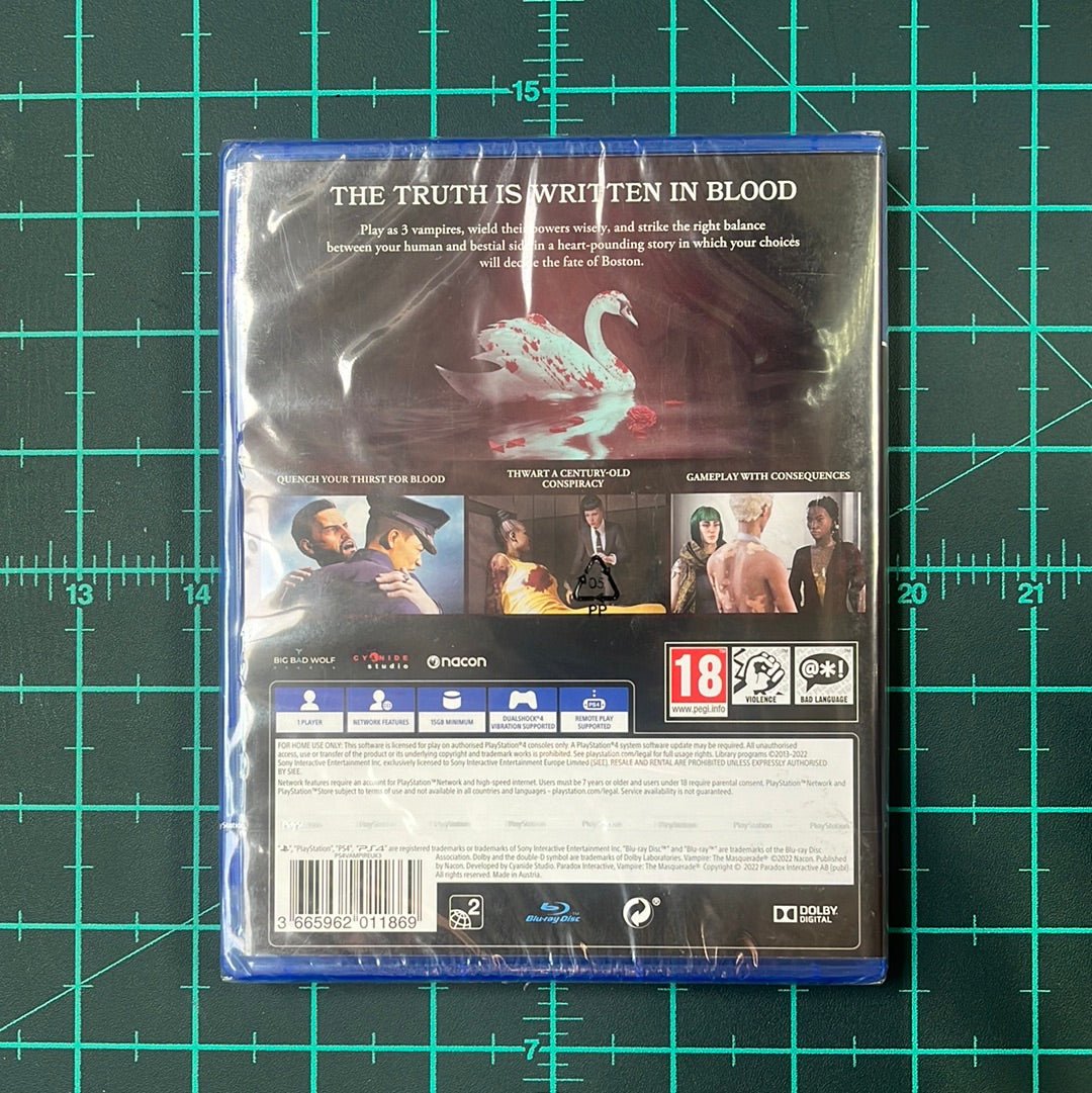 Vampire: The Masquerade: Swansong | Playstation 4 | PS4 | New Game Sealed - RetroguySA