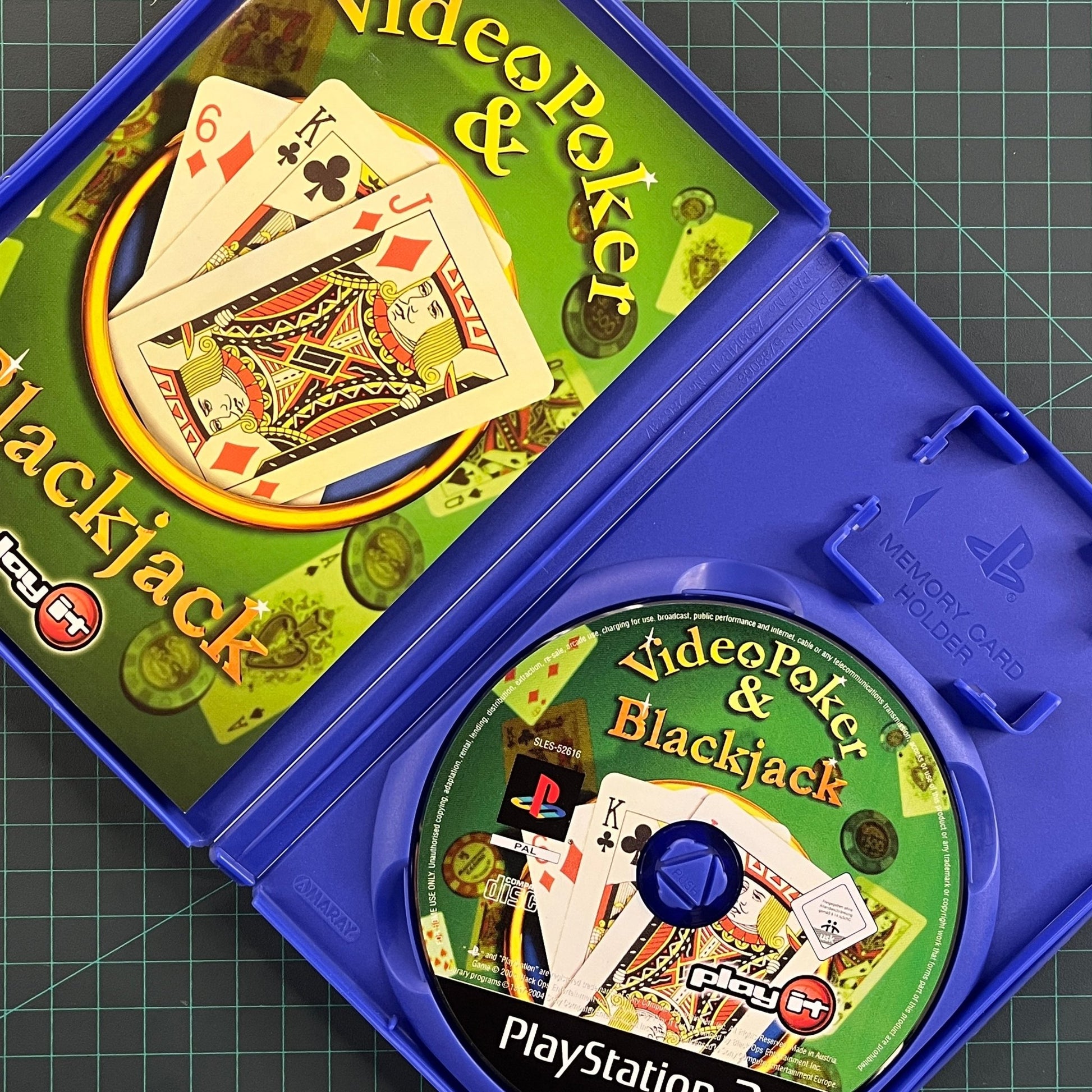 Video Poker & Blackjack | PS2 | PlayStation 2 | Used Game - RetroguySA