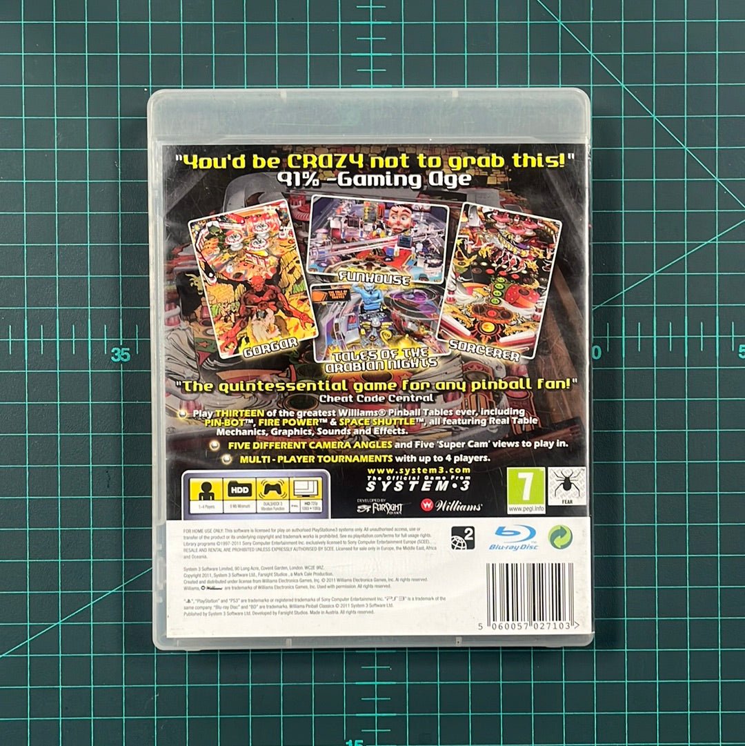 Williams Pinball Classics | PS3 | PlayStation 3 | Used game - RetroguySA