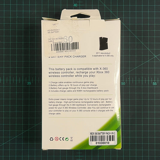 X - 360 4in1 Play Charge Kit | Generic 3rd Party | Xbox 360 | New Accessories - RetroguySA
