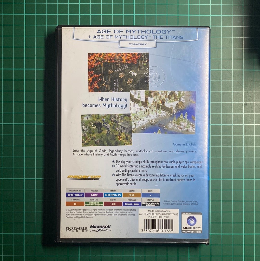 Age of Mythology: Age of Empires 1 & 2 + Age of Mythology The Titans | Ubisoft Exclusive | PC | Used Game - RetroguySA