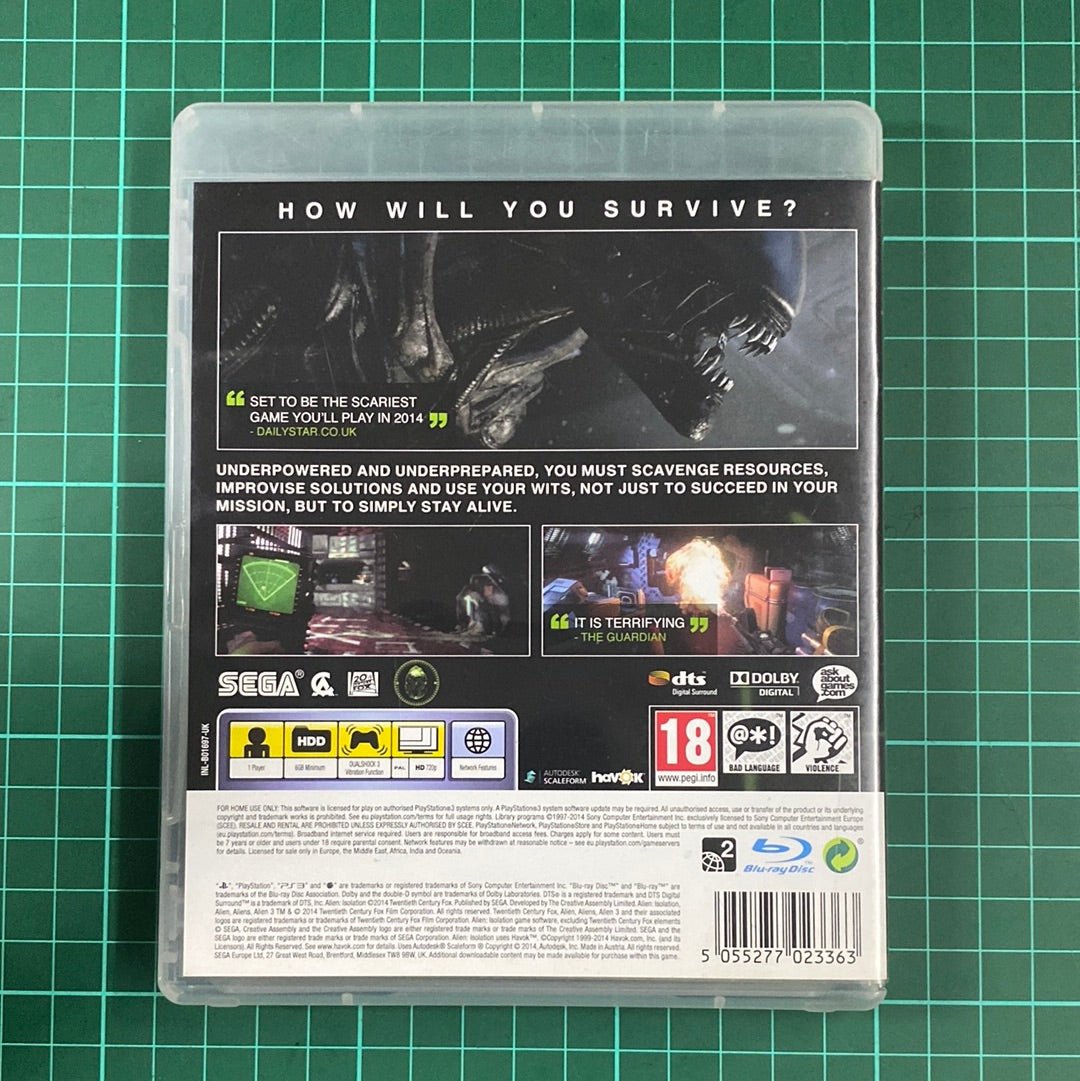Alien: Isolation | PlayStation 3 | PS3 | Used Game - RetroguySA