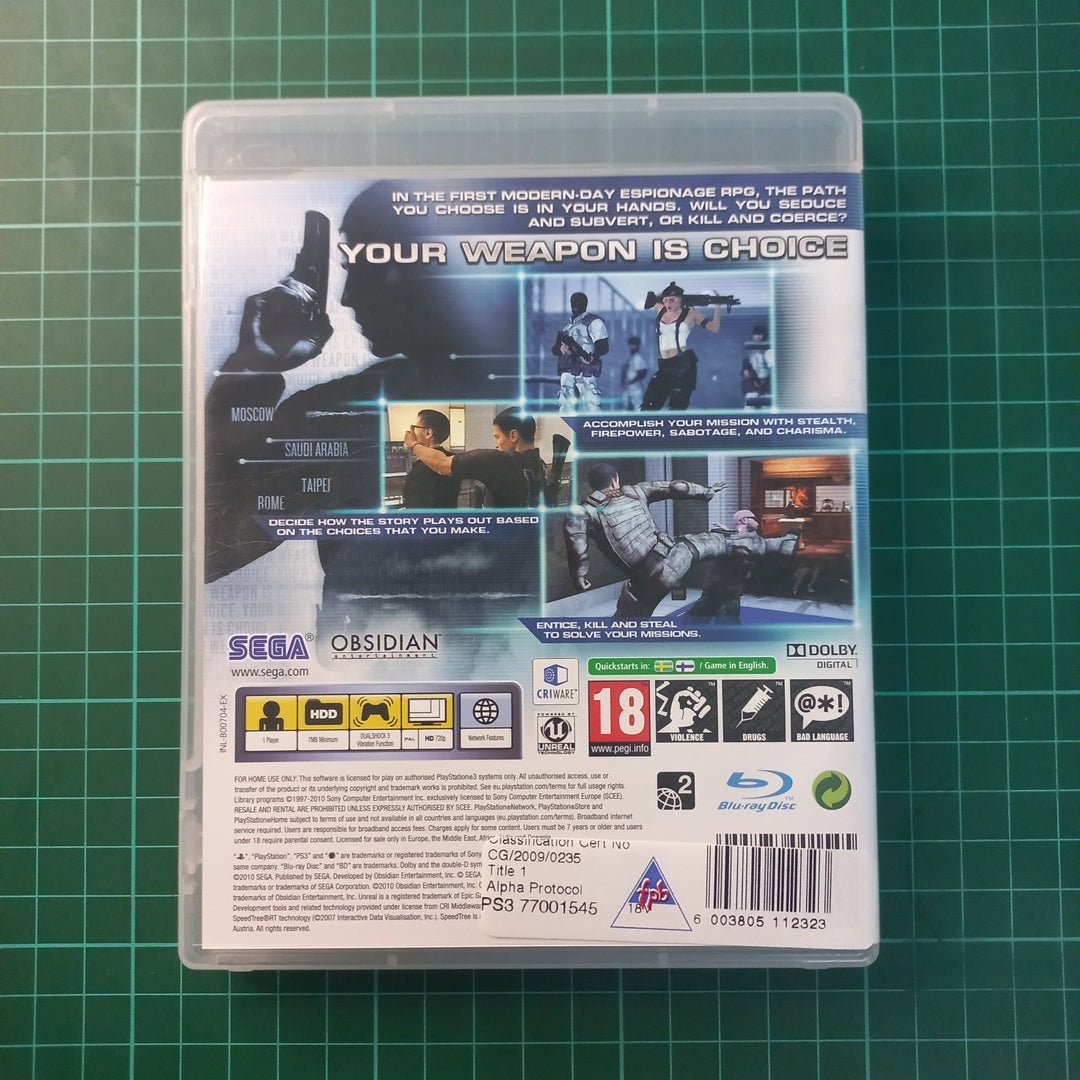 Alpha Protocol | PlayStation 3 | PS3 | Used Game - RetroguySA