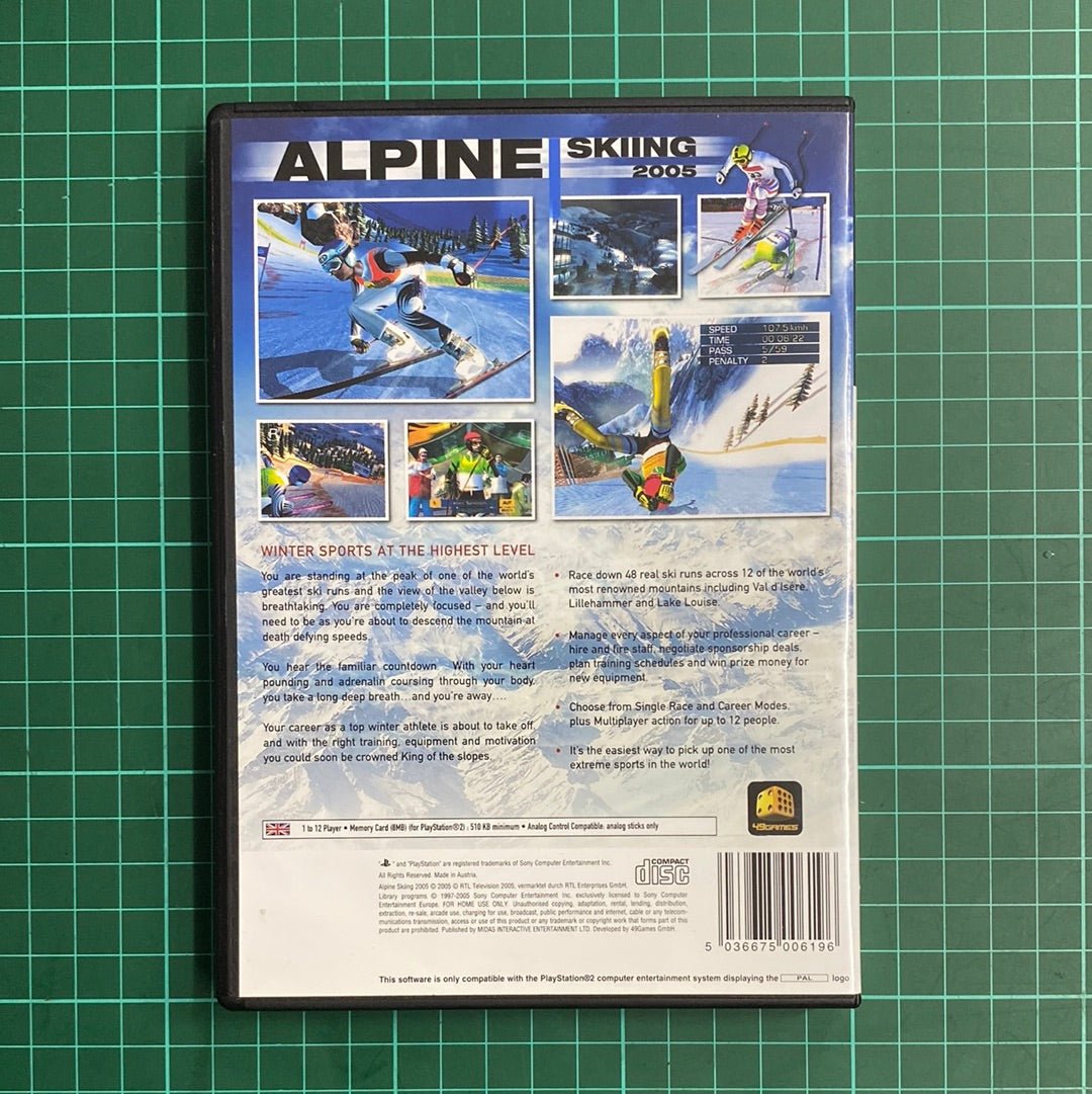 Alpine skiing 2005 | PlayStation 2 | PS2 | Used Game - RetroguySA