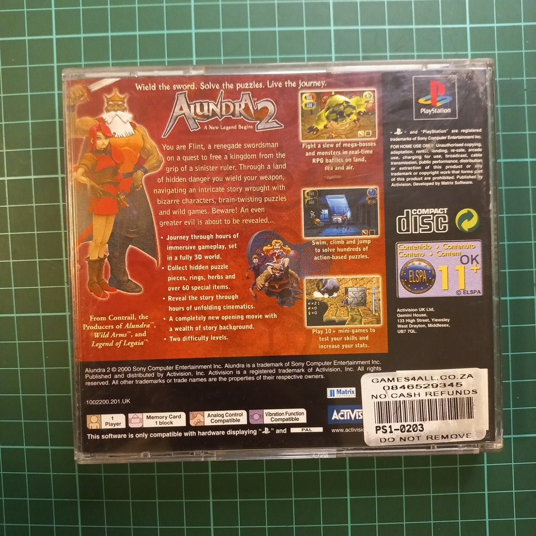 Alundra 2: New Legend Begins | PS1 | Used Game - RetroguySA