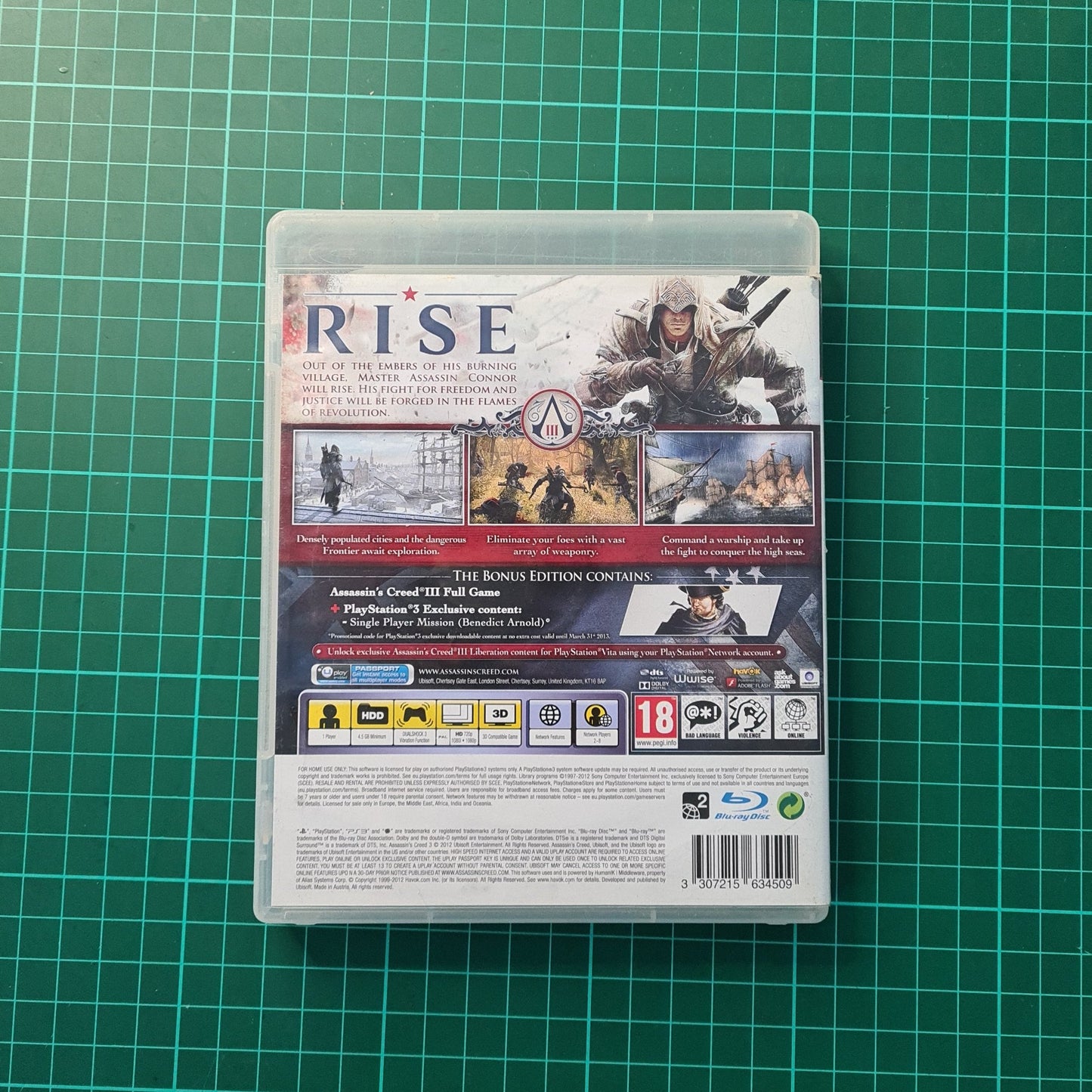 Assassin's Creed III | PS3 | PlayStation 3 | Used Game | No Manual - RetroguySA