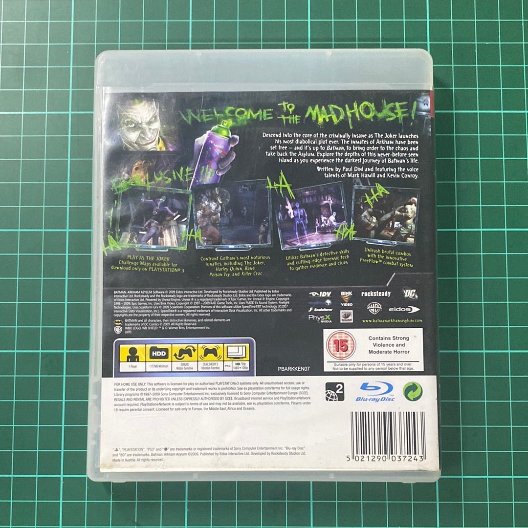 Batman : Arkham Asylum | Playstation 3 | PS3 | Used Game - RetroguySA