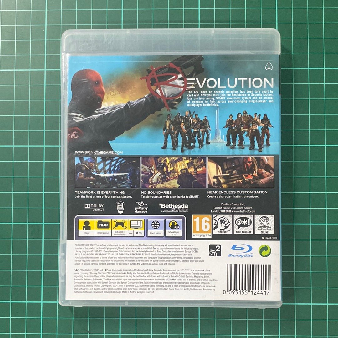 Brink | PlayStation 3 | PS3 | Used Game - RetroguySA