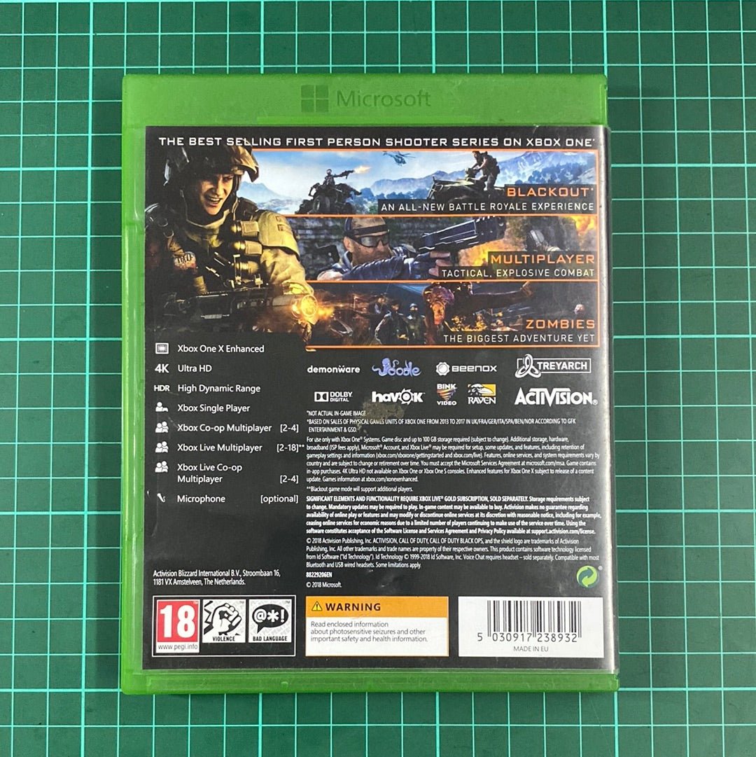 Call Of Duty: Black Ops 4 | XBOX ONE | Used Game - RetroguySA