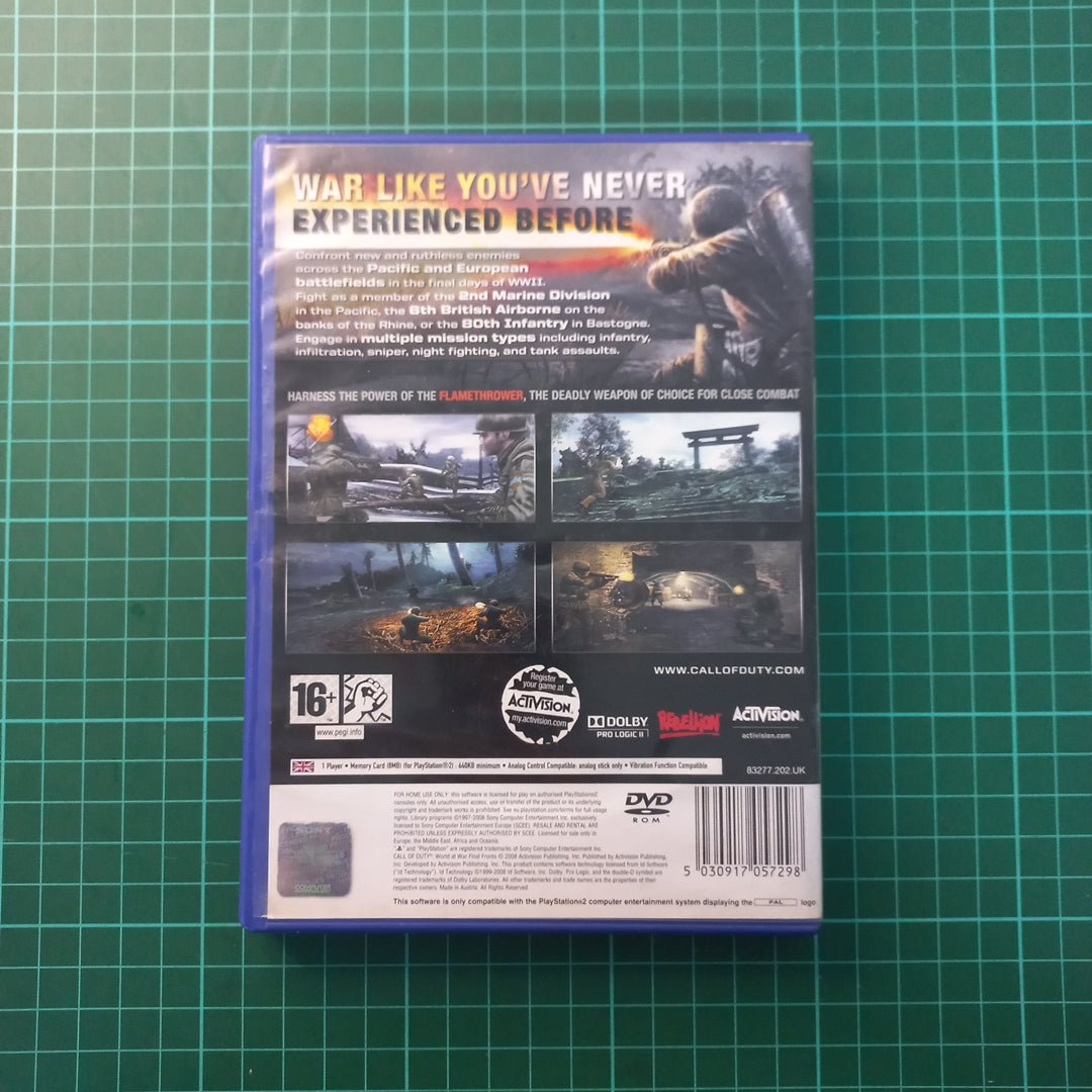 Call of Duty: World at War Final Fronts | PS2 | Used Game - RetroguySA