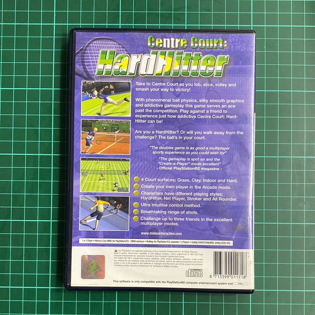 Centre Court: Hardhitter | PS2 | PlayStation 2 | Used Game - RetroguySA