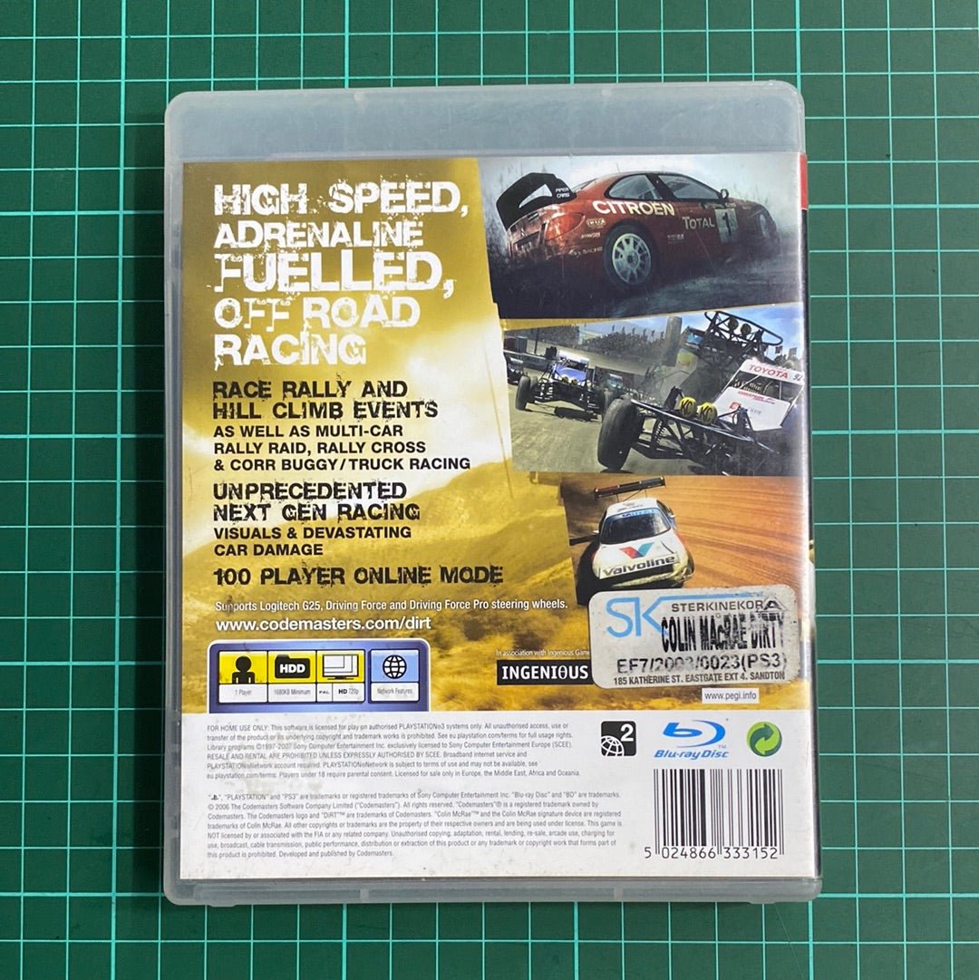 Colin Mcrae : Dirt | PlayStation 3 | PS3 | Used Game - RetroguySA