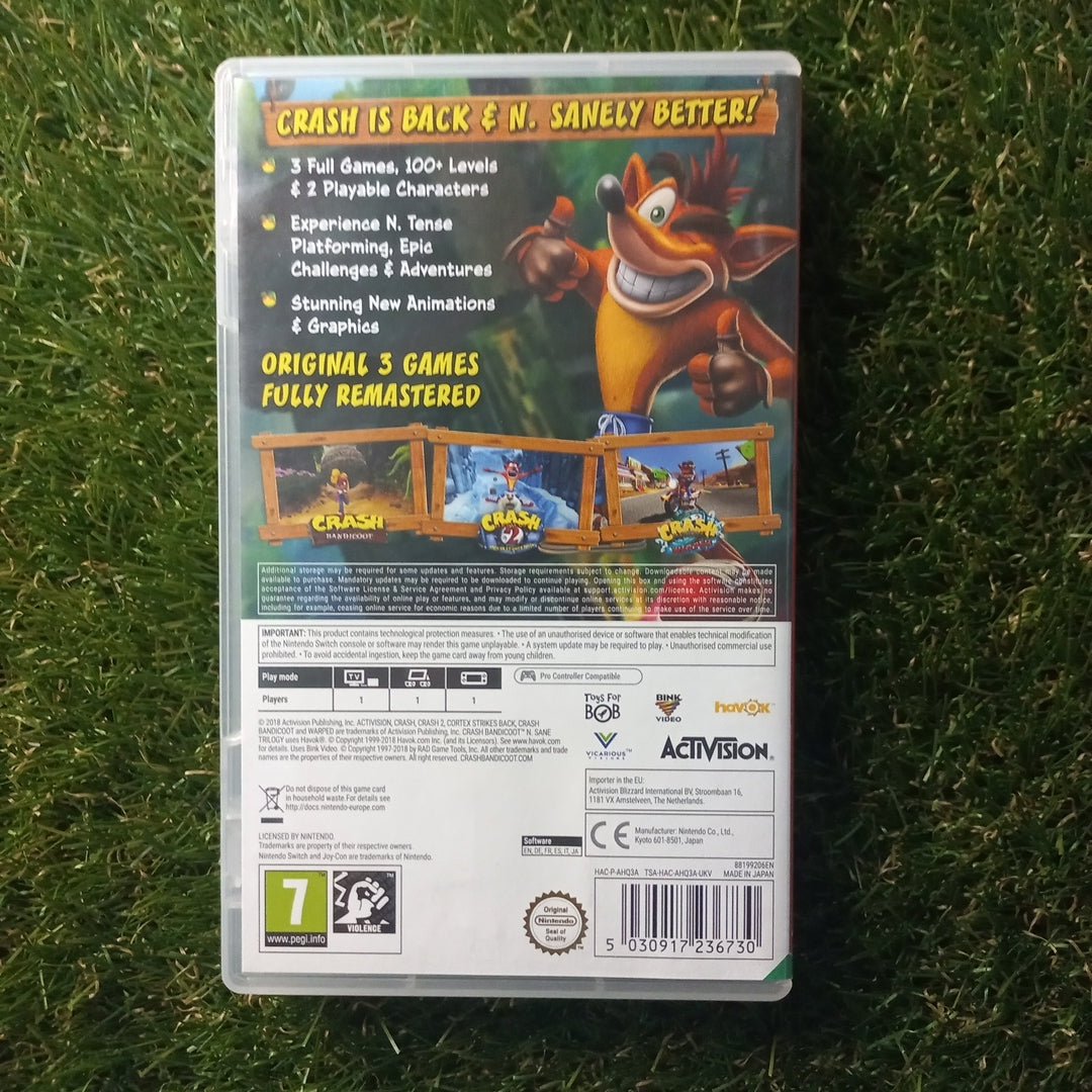 Crash Bandicoot : N.Sane Trilogy | Nintendo Switch | Used Game - RetroguySA