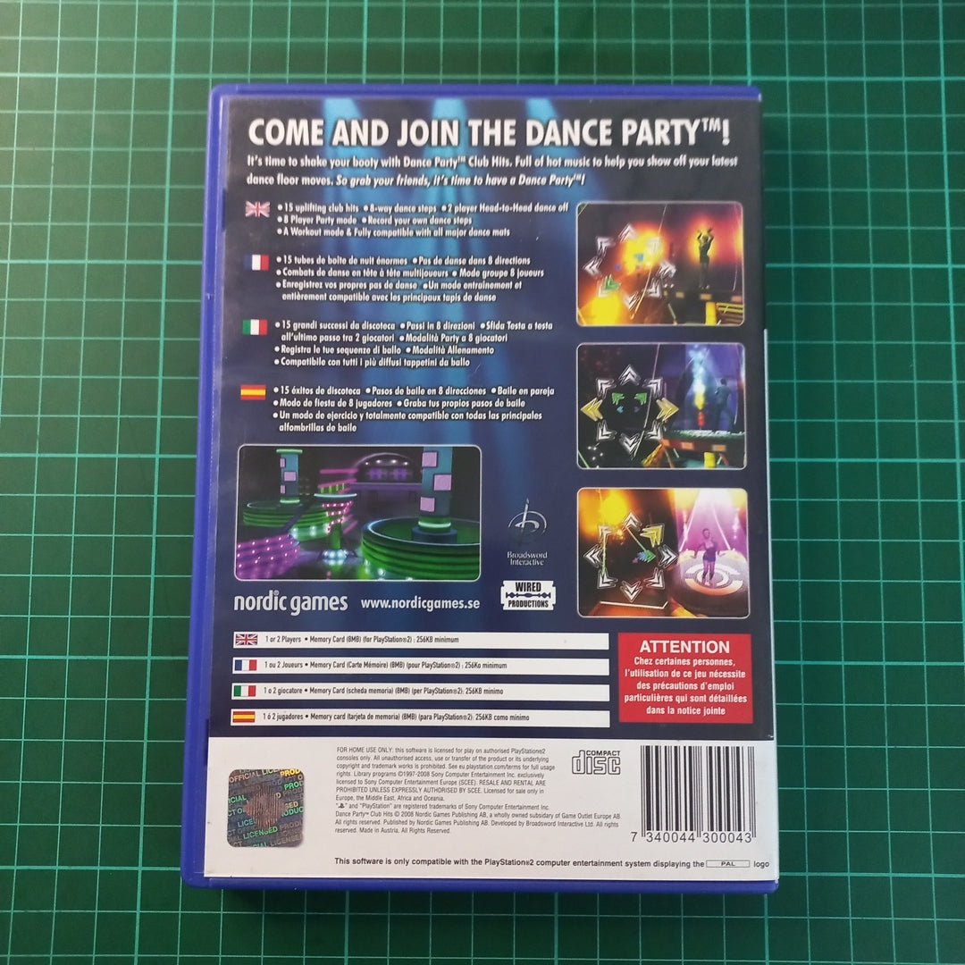 Dance Party: Club Hits | PS2 | PlayStation 2 | Used Game - RetroguySA
