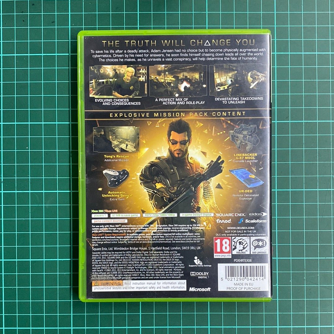 Deus Ex: Human Revolution | Limited Edition | XBOX 360 | Used Game - RetroguySA