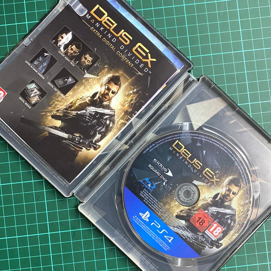 Deus Ex: Mankind Divided | Day One Edition | SteelBook | PlayStation 4 | PS4 | Used Game - RetroguySA