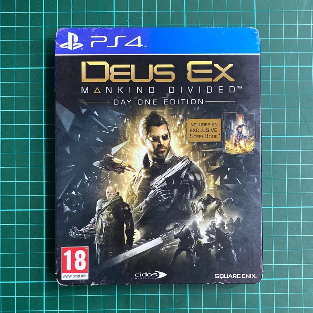 Deus Ex: Mankind Divided | Day One Edition | SteelBook | PlayStation 4 | PS4 | Used Game - RetroguySA