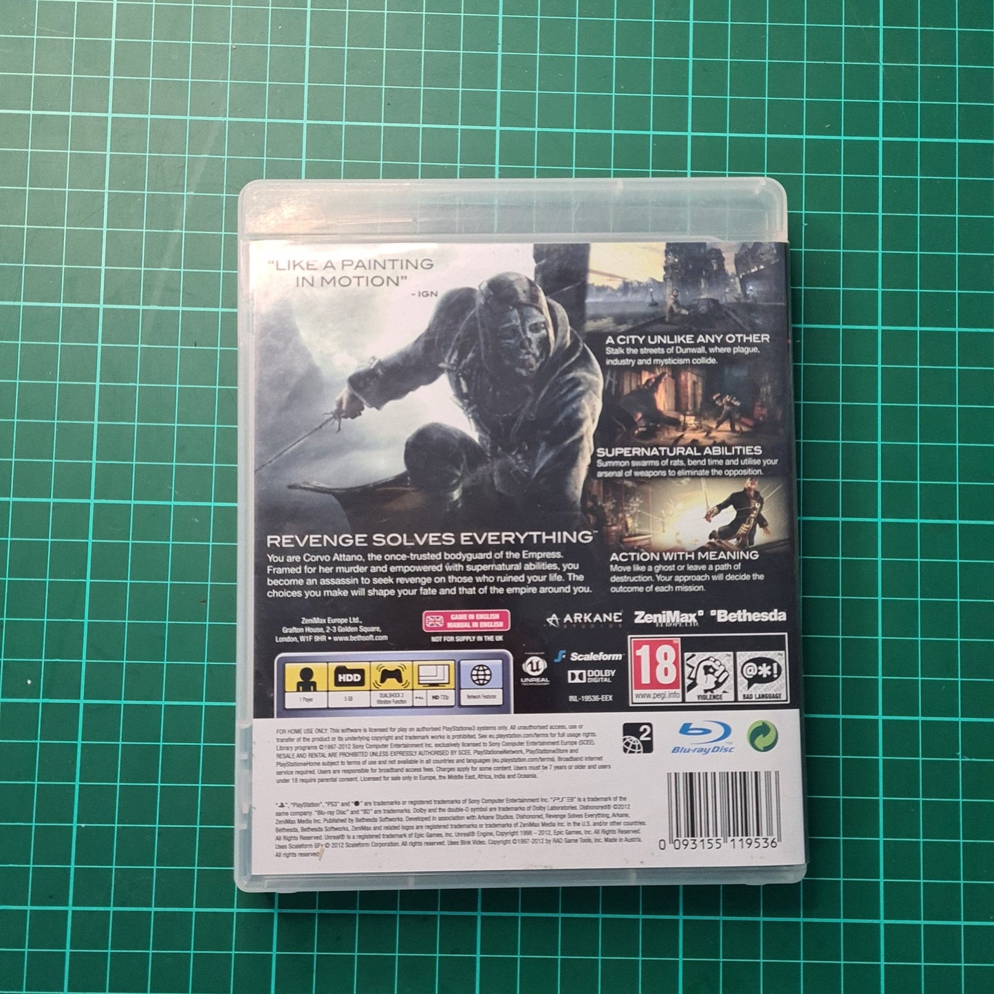 Dishonored | PS3 | Playstation 3 | Used Game - RetroguySA