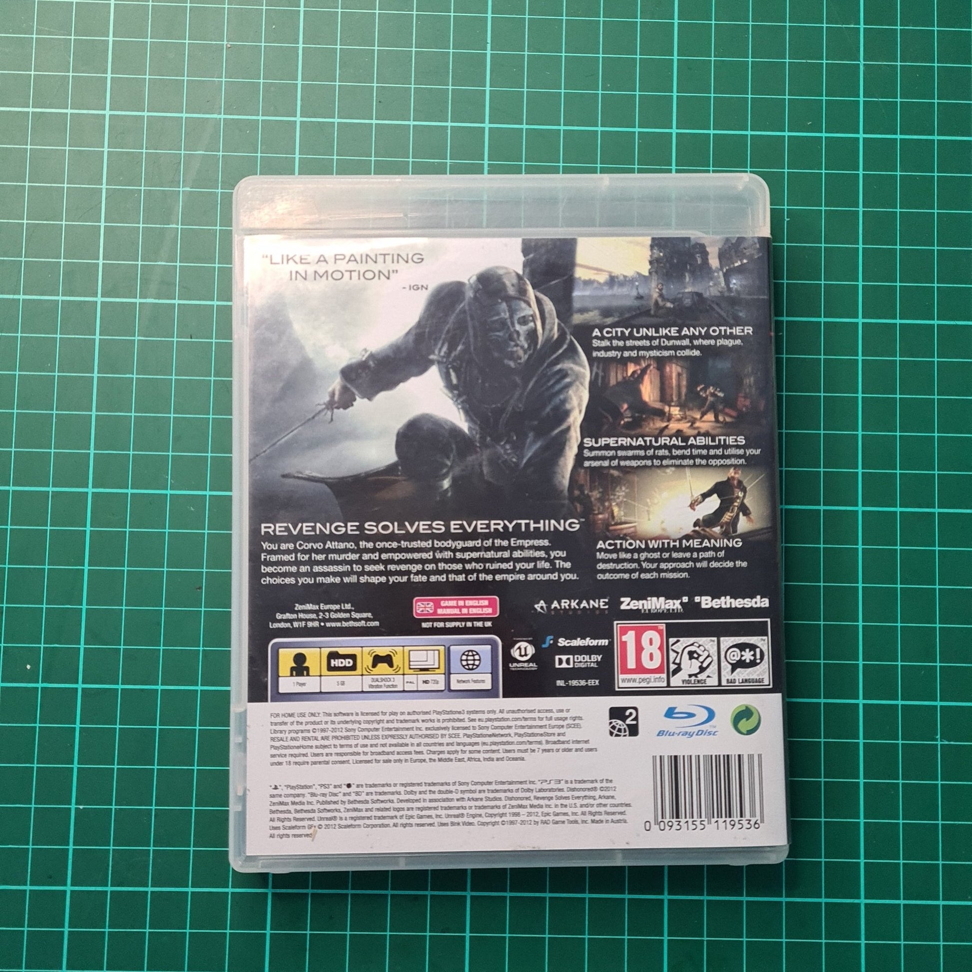 Dishonored | PS3 | Playstation 3 | Used Game - RetroguySA