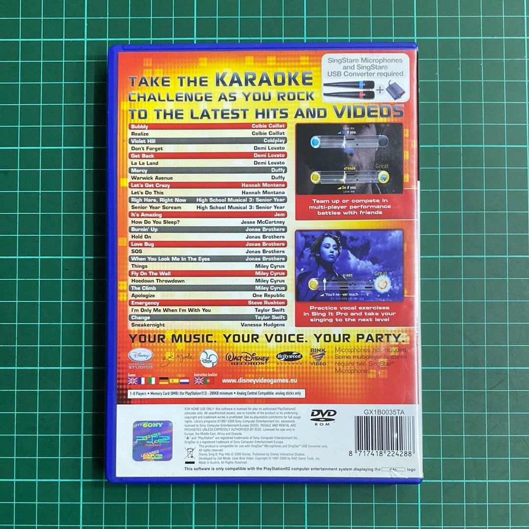 Disney Sing It: Pop Hits | PS2 | PlayStation 2 | Used Game - RetroguySA