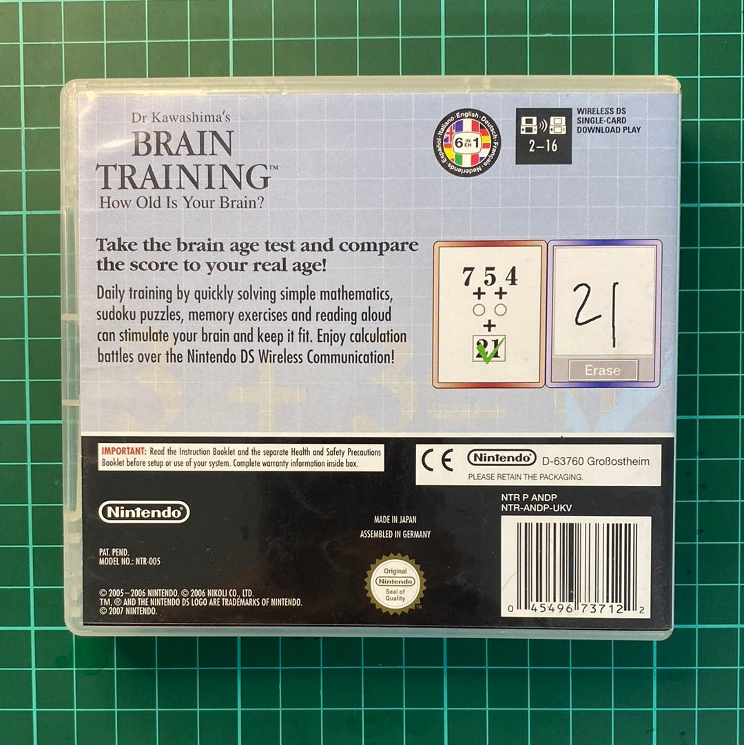Dr Kawashima's Brain Training: How old is your brain | Nintendo DS | Used Game - RetroguySA