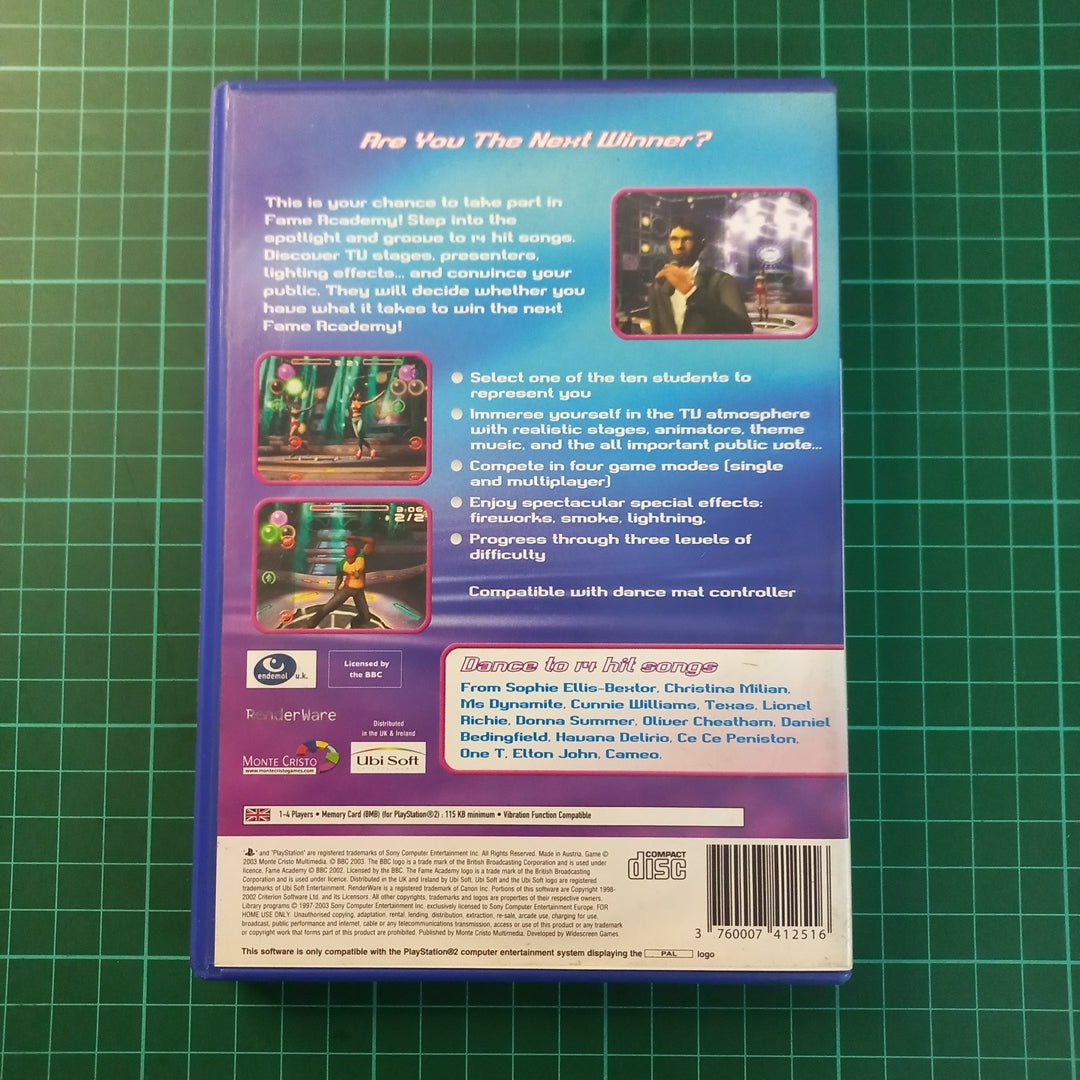 Fame Academy: Dance Edition | PS2 | Playstation 2 | Used Game - RetroguySA