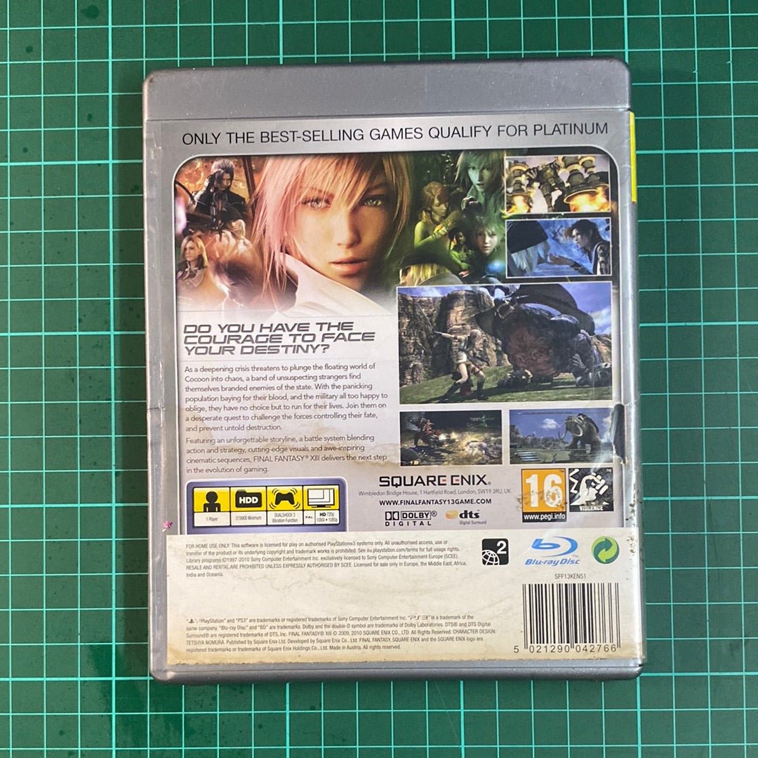 Final Fantasy XIII | Platinum | PlayStation 3 | PS3 | Used Game - RetroguySA